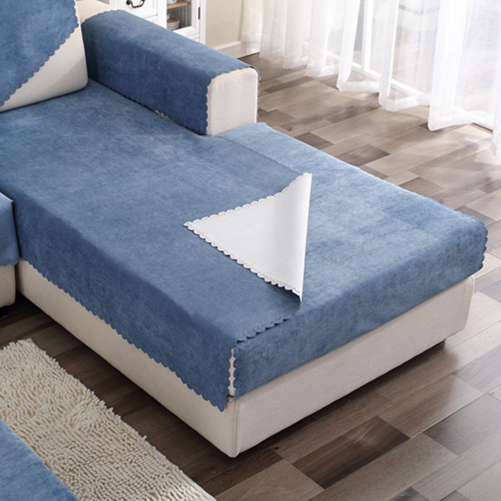 HM&DX Waterproof Pet Sofa Cover - Anti-Slip, Stain Resistant Dog Couch Protector for Sectional Furniture - Multiple Sizes Available (17.7x17.7in Navy) - Perfect for Pet Owners & Home Protection