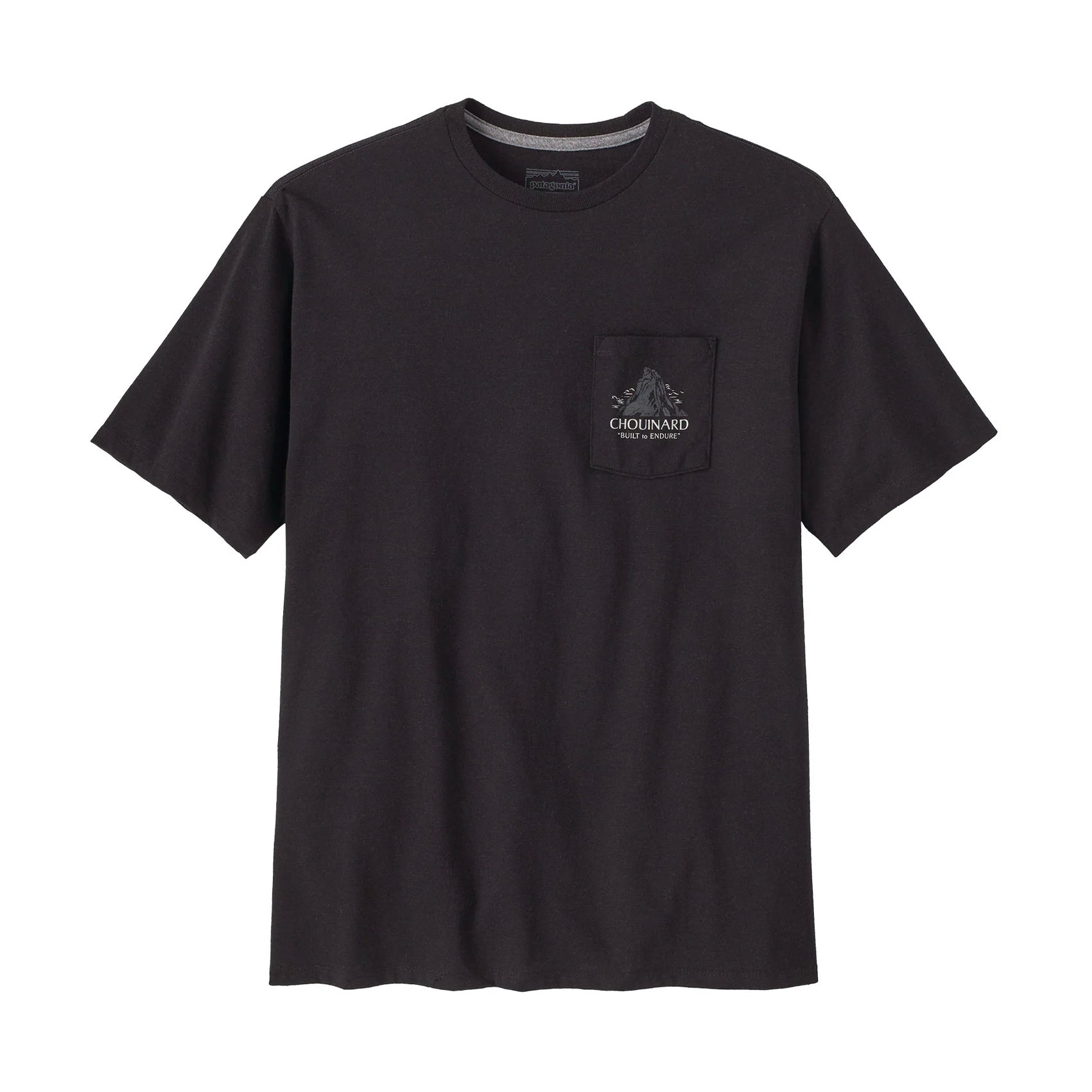 Patagonia Men's Chouinard Crest Pocket Responsibili-Tee - Eco-Friendly Cotton T-Shirt for Outdoor Adventures & Casual Wear
