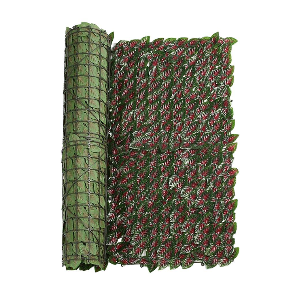 19.69''x118.11'' Artificial Leaf Privacy Fence Screen - UV Resistant Faux Vine Cover for Outdoor Patio, Backyard, Garden & Balcony Decor - Perfect for Creating Shade & Enhancing Privacy