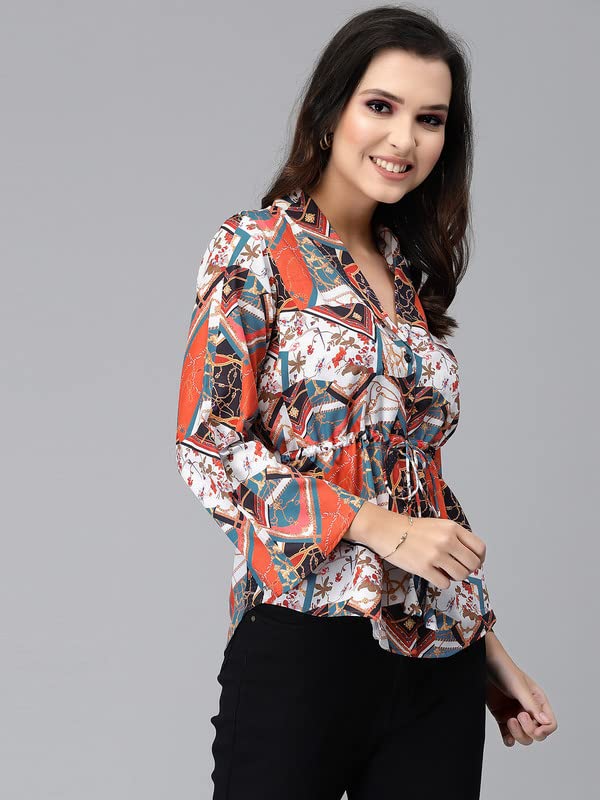 Selvia Women's Printed Casual Shirt - Stylish Floral Blouse for Everyday Wear | Perfect for Office, Outings & Spring Fashion