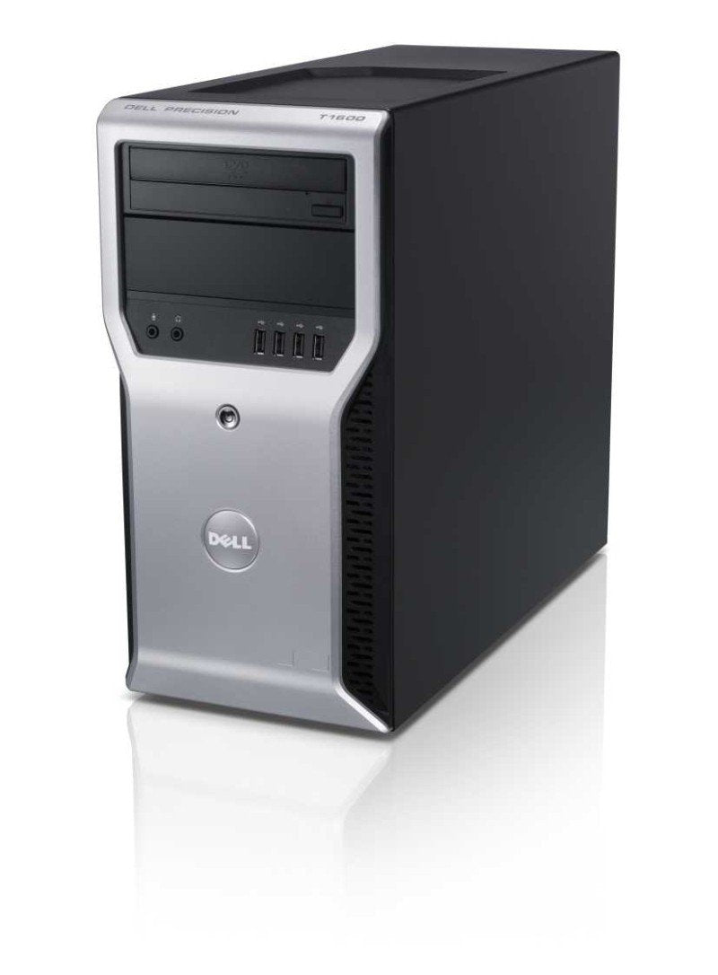 Dell Precision T1600 Workstation PC - Intel Xeon E3-1225 Quad Core 3.1GHz (Up to 3.4GHz), 8GB DDR3 RAM, 120GB SSD + 500GB HDD, DVD Drive, Intel HD P3000 Graphics, Windows 10 Pro with Keyboard & Mouse - Perfect for CAD, Video Editing & Business Workstations