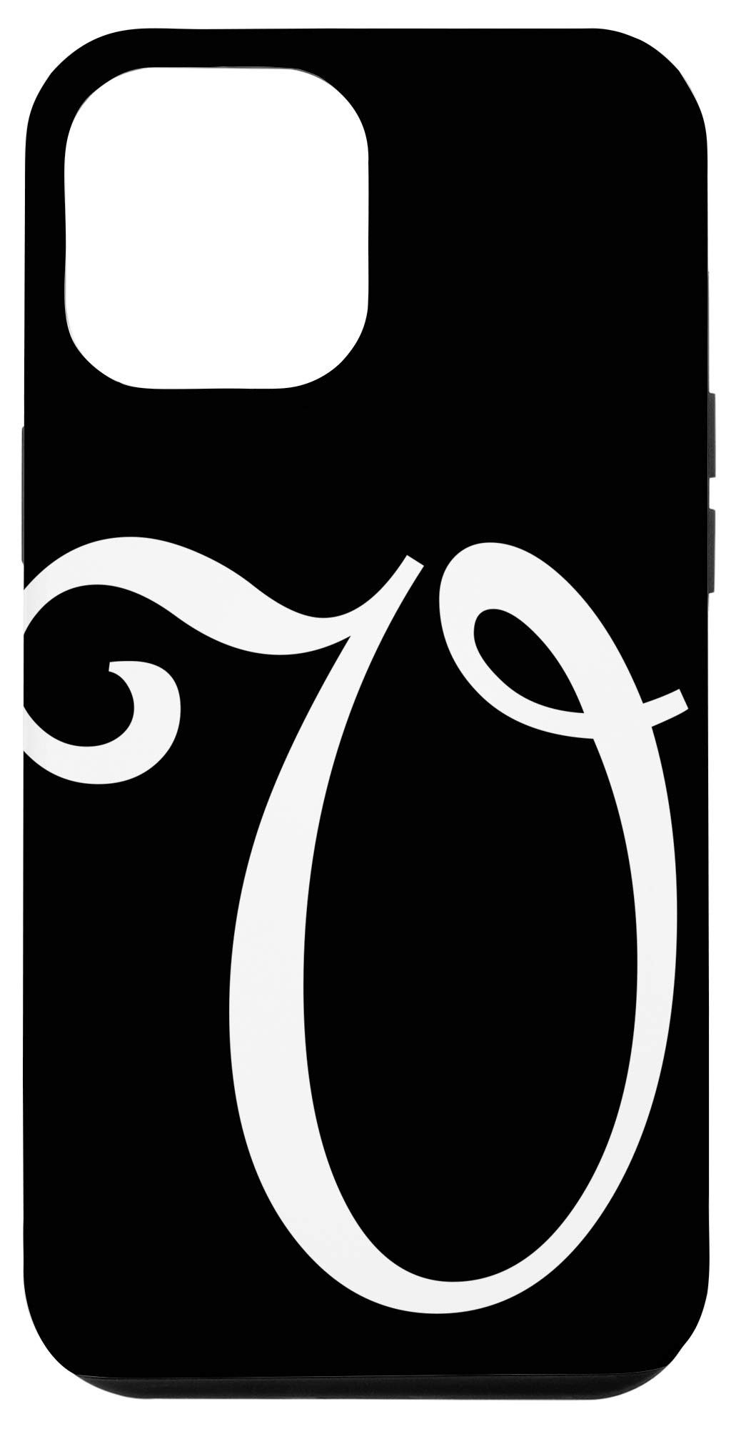 Personalized iPhone 12 Pro Max Case with Monogram Initial - Custom Family Name Phone Cover for Protection & Style | Perfect Gift for Loved Ones, Office Use, Travel & Everyday Life