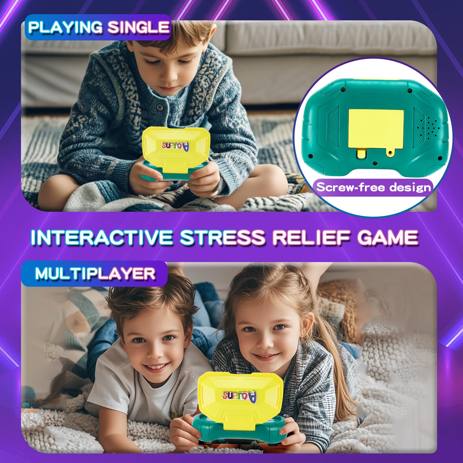 Handheld Dance Game for Kids - 4 Modes, 999 Levels, ADHD Sensory Fidget Toy, Fast Puzzle Game for Ages 6-12 | Birthday Gift for Boys & Girls (Green) | Perfect for Stress Relief, Classroom Breaks & Travel Entertainment