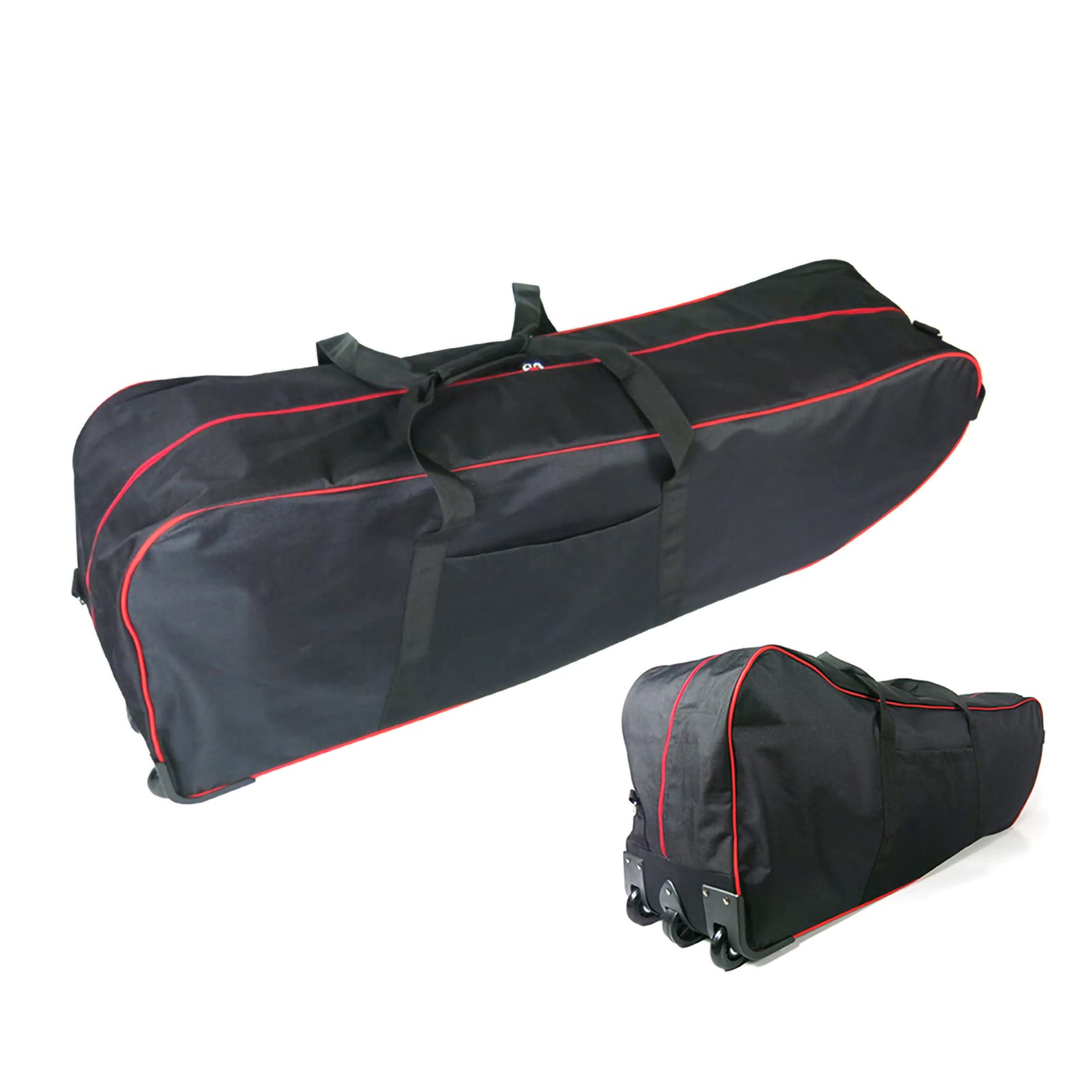FRIKE Foldable Electric Scooter Carrying Bag with Wheels - Waterproof Large Storage Shoulder Bag for Outdoor Commuting & Travel (Black) - Perfect for E-Scooter Transport & Urban Mobility