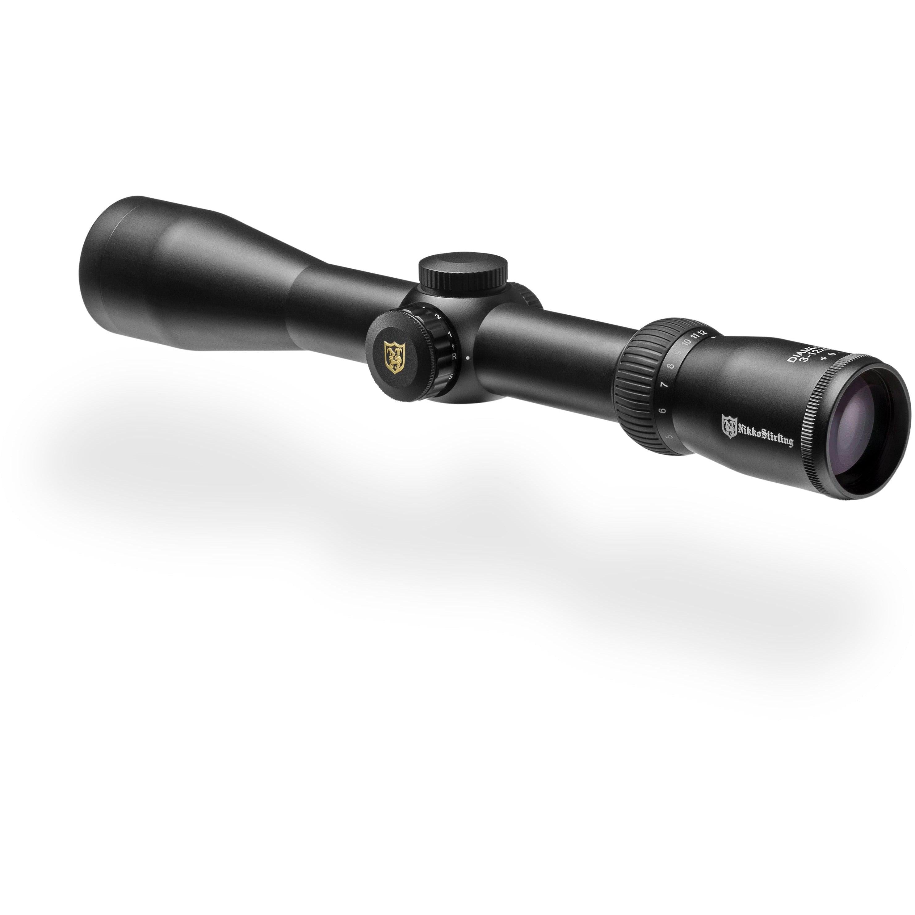 Nikko Stirling Diamond 3 12x42 Rifle Scope - High Precision Hunting Optics for Long Range Shooting & Target Practice