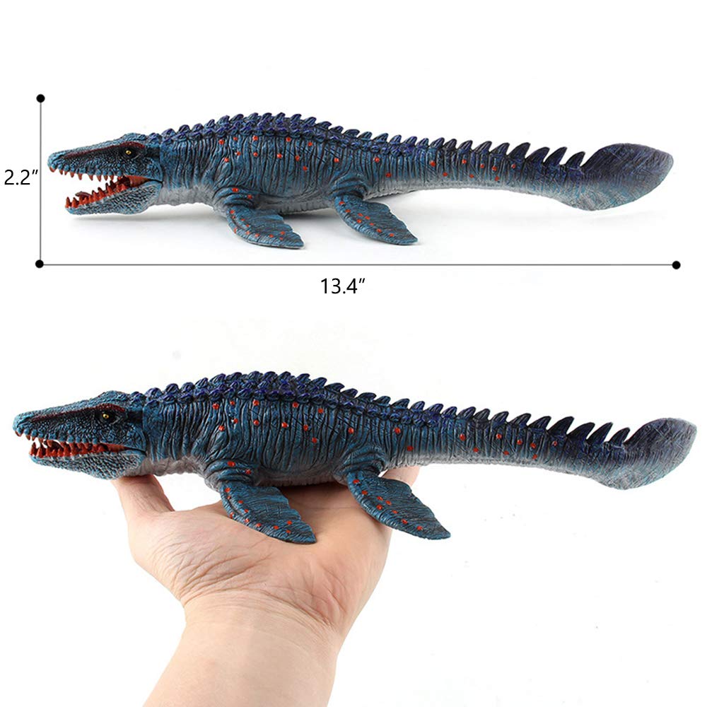 **RCOMG Mosasaurus Dinosaur Toy Figure - Realistic Ancient Sea Monster Replica, Educational Dino Model for Kids, Cake Topper & Collectible Gift for Birthday, Christmas, and Parties | Great for Playtime, Learning, and Decor**