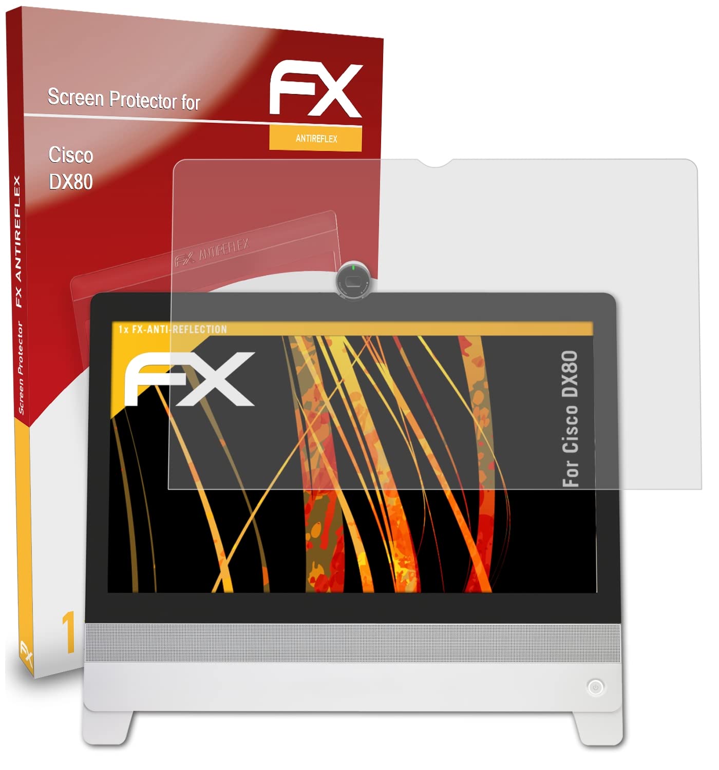 Premium Anti-Glare & Shock-Absorbing Screen Protector for Cisco DX80 - HD Clear Protection Film for Video Conferencing & Office Use