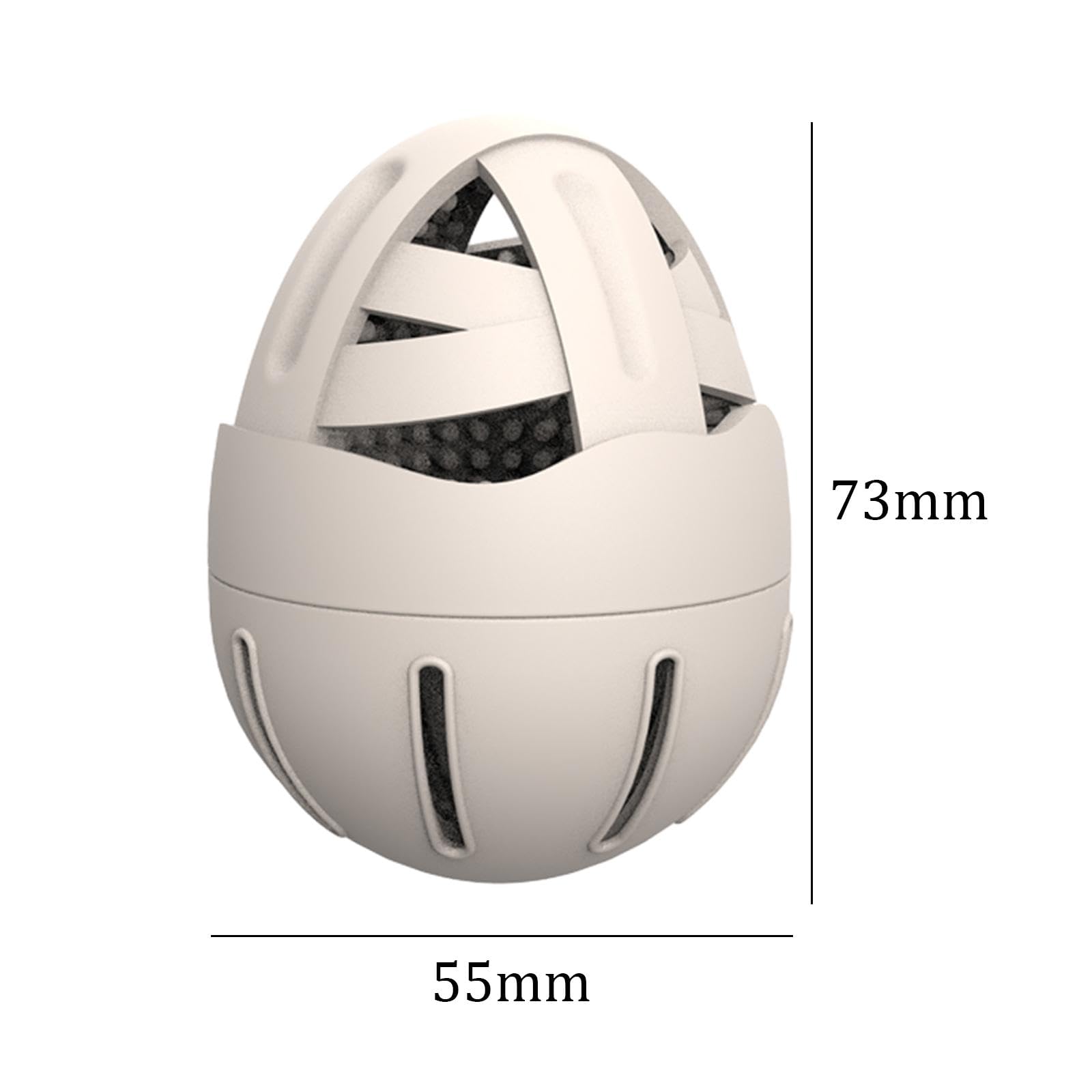CALANDIS® Reusable Egg Scrubber - Soft Kitchen Gadget for Washing Eggs (7.3x5.5cm, Khaki) | Multipurpose Egg Cleaner for Fresh, Organic & Farm Eggs | Perfect for Home Cooking, Baking & Meal Prep