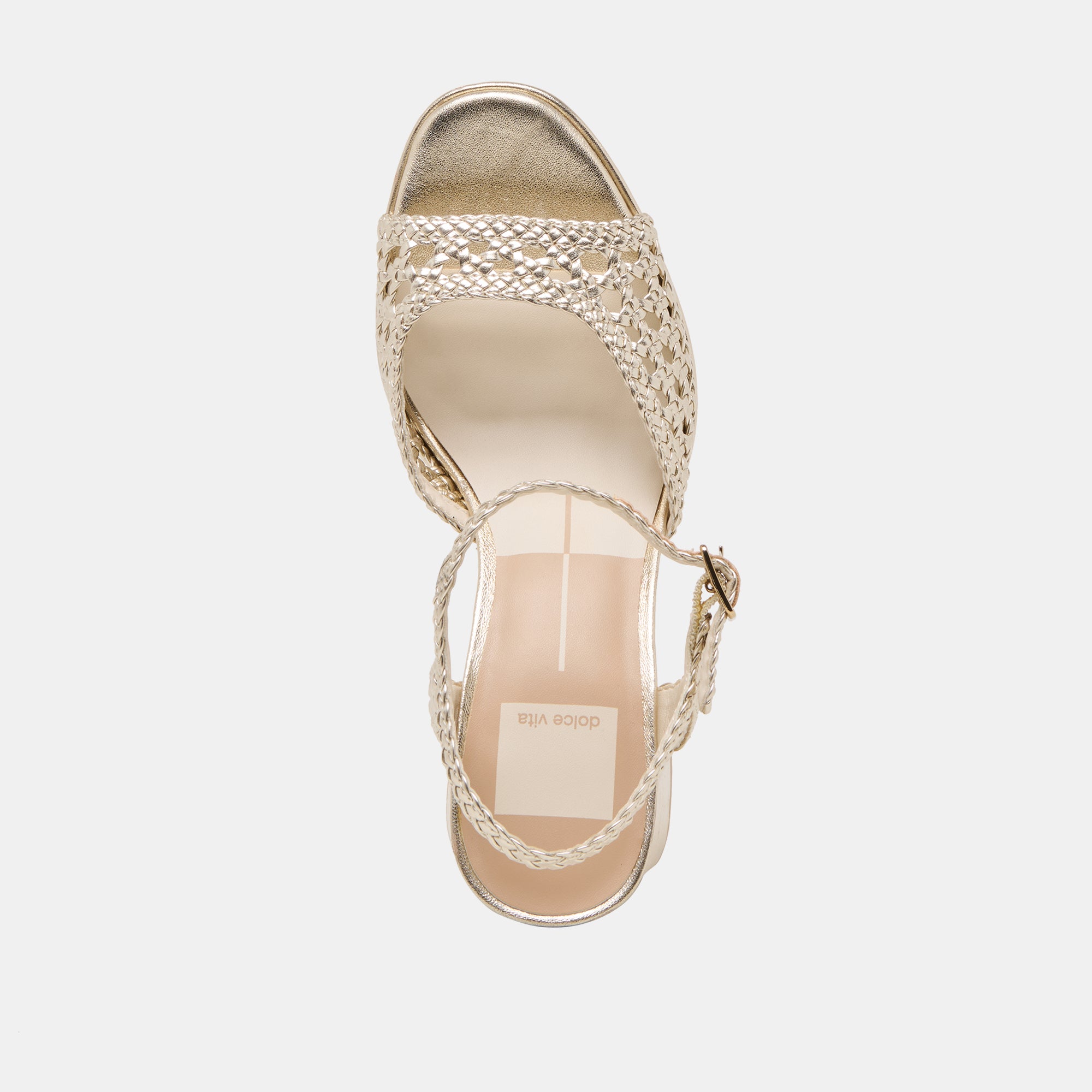 Peyten Heels Light Gold Woven Stella - Women's Fashion High Heel Sandals for Parties, Weddings & Evening Events | Comfortable & Stylish Footwear