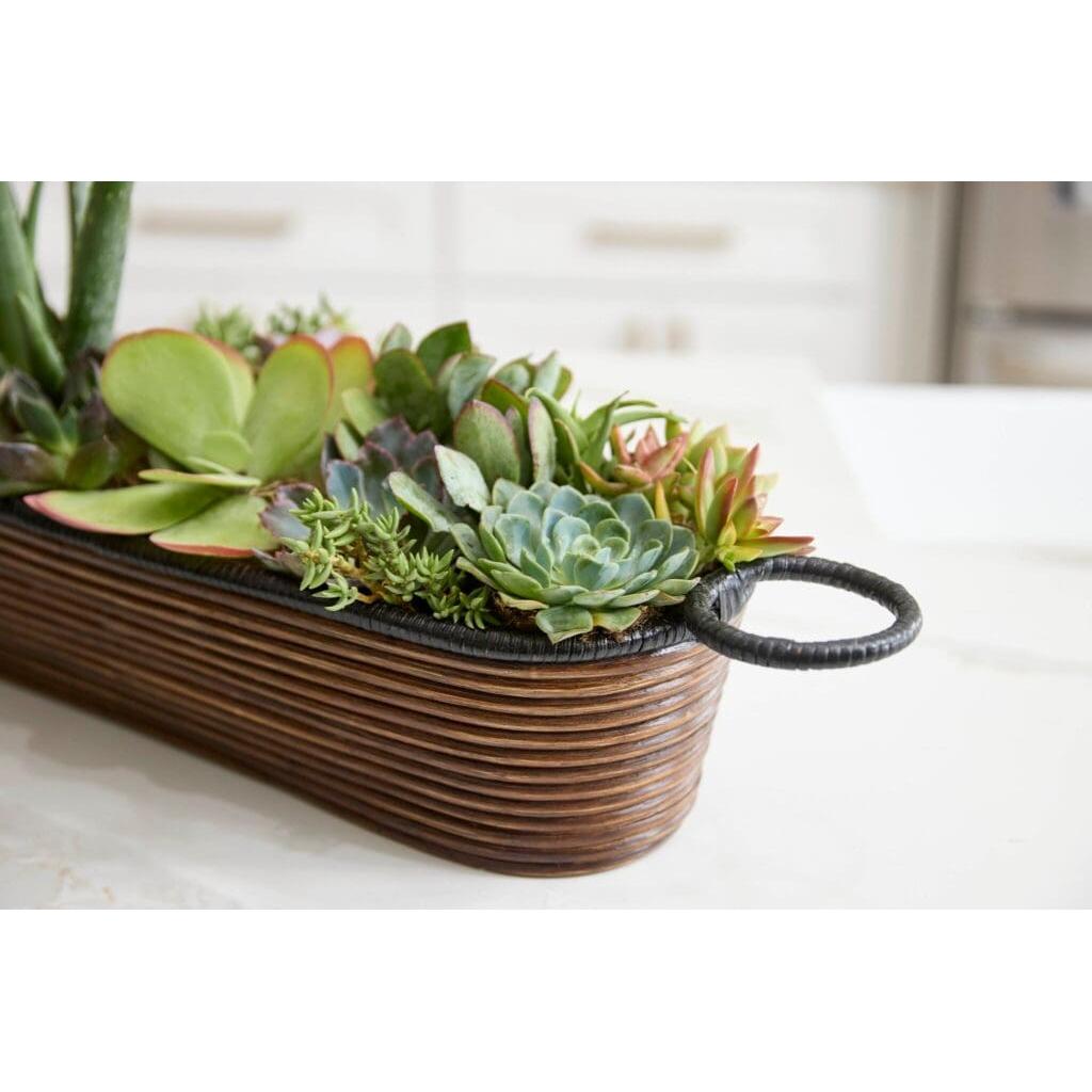 Cyan Design 11721 Papeete Vessel Brown - Handcrafted Ceramic Decorative Bowl for Home Decor, Centerpiece, Tabletop Display, and Gift Giving