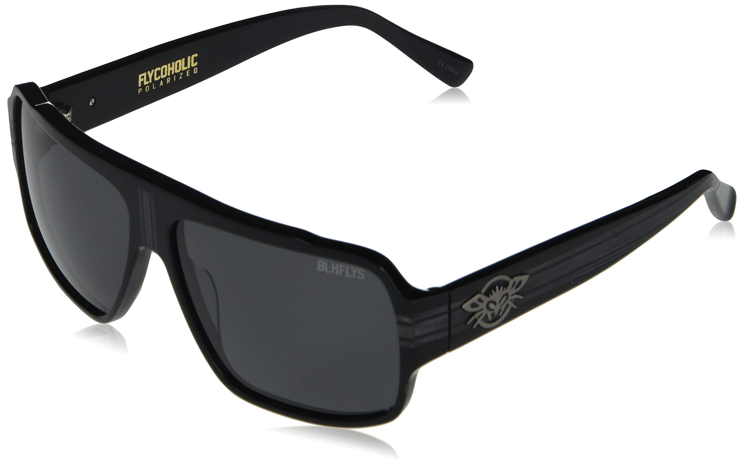 Black Flys Flycoholic Sunglasses - Polarized Aviator Style for Men & Women - UV Protection, Lightweight & Comfortable - Perfect for Driving, Travel, and Outdoor Adventures