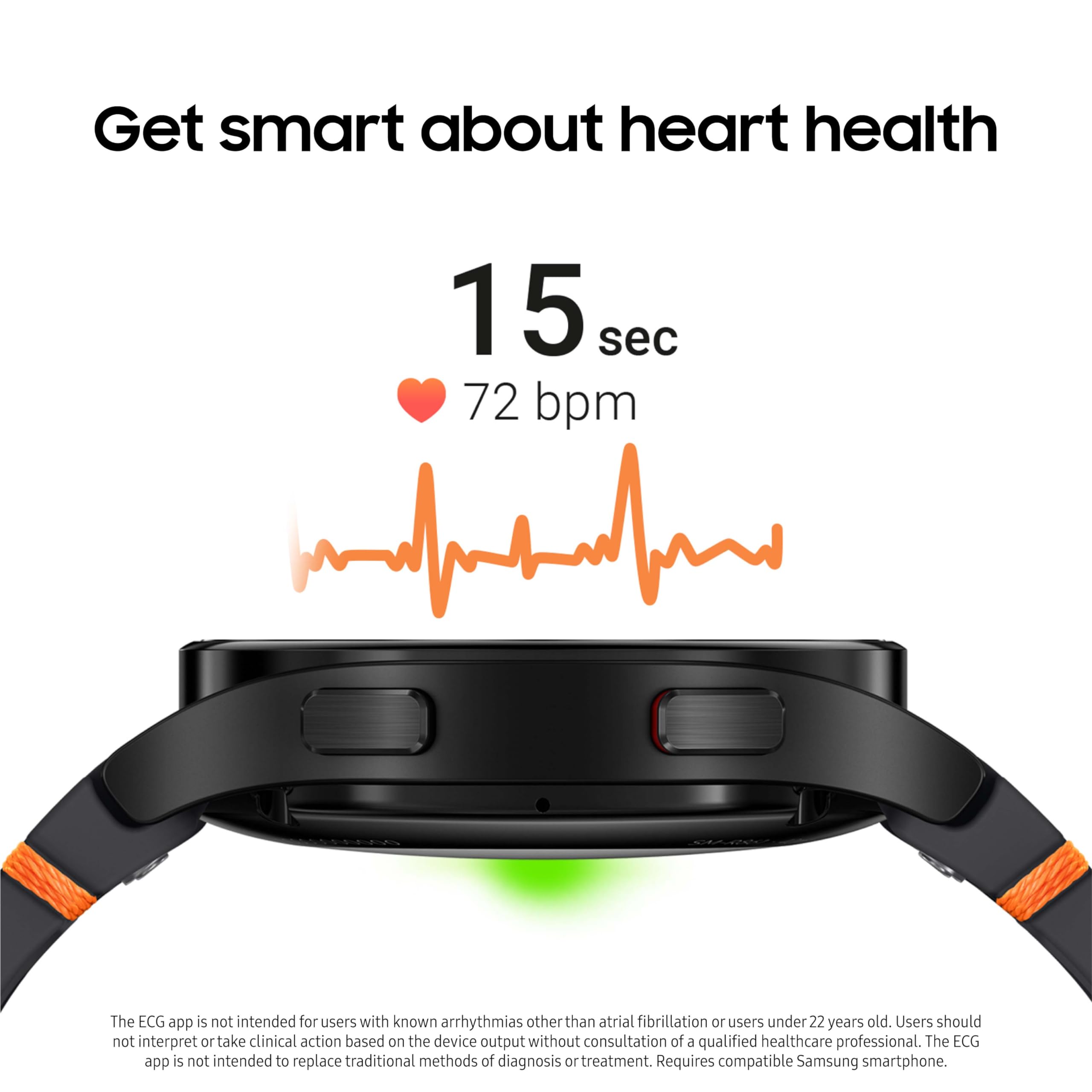 SAMSUNG Galaxy Watch FE 40mm Bluetooth Smartwatch - Fitness Tracker with BIA Sensor, Heart Rate Monitor, Sleep Tracking, AI Health Insights (Renewed, Black) | Perfect for Workouts, Daily Activity Tracking & Sleep Analysis