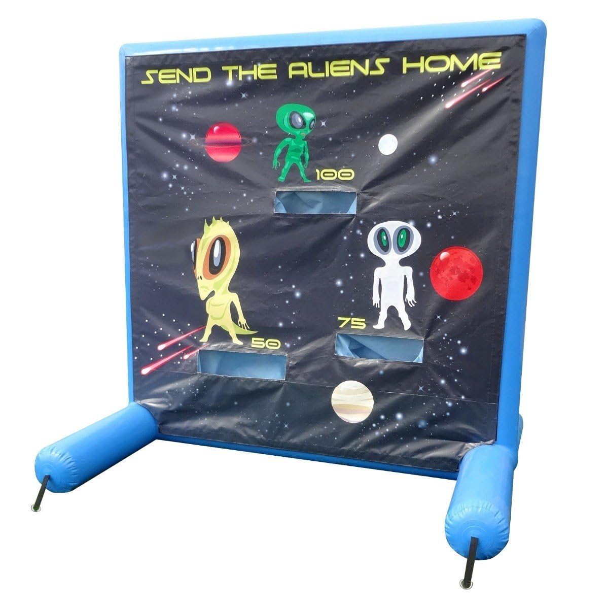 TentandTable Sealed Air Frame Game Set - Includes Frame, Panel, Hand Pump, Balls & Storage Bag - Fun Outdoor Backyard Carnival Activity for Birthday Parties, Schools & Family Gatherings