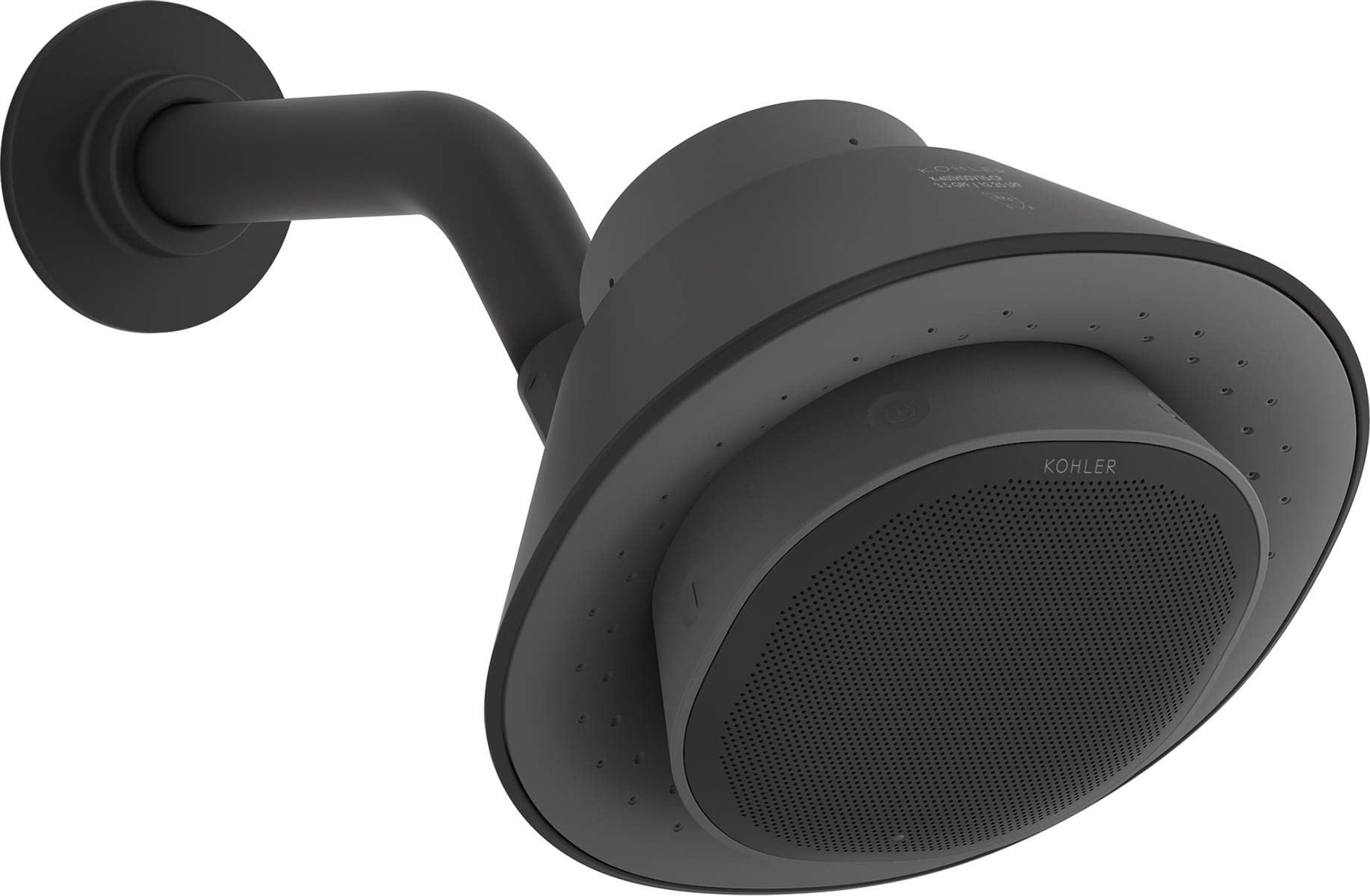 MOXIE® 1.75 GPM Bluetooth Showerhead - High Pressure Water Saving Shower Head with Wireless Speaker - Modern Bathroom Upgrade for Spa-Like Shower Experience & Music Therapy - Perfect for Relaxation, Morning Routine, Home Spa Days and Small Bathrooms