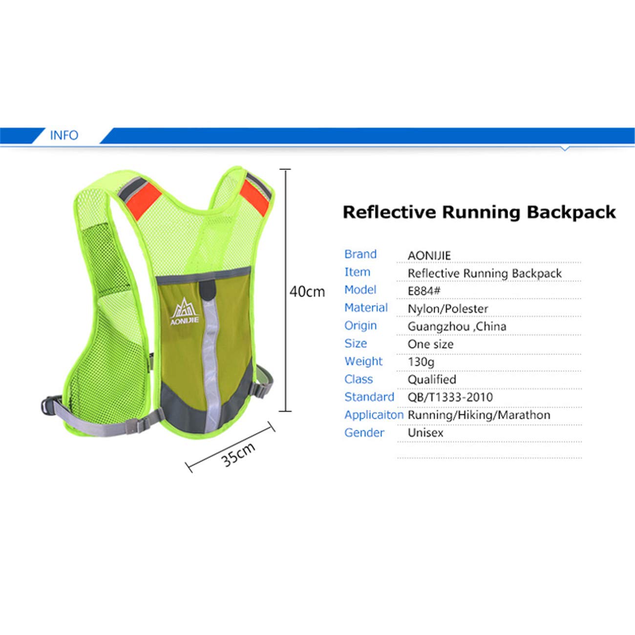 AONIJIE Lightweight Hydration Backpack for Hiking, Running, Cycling & Outdoor Sports - Breathable Vest Design for Men - Perfect for Marathon, Climbing & Adventure Activities
