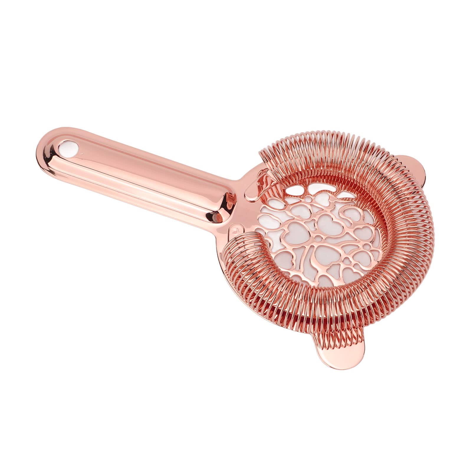 Premium Rose Gold Cocktail Strainer - Professional Bartending Tool for Mixing Drinks, Cocktails & Mocktails - Ideal for Home Bars, Parties & Kitchen Use