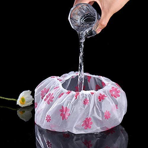 ORBIT HOUSE Women's Waterproof Reusable Shower Cap Bath Hat - 3 Pack Multicolor Hair Protection for Swimming, Spa & Travel | Soft Elastic Band & Stylish Design