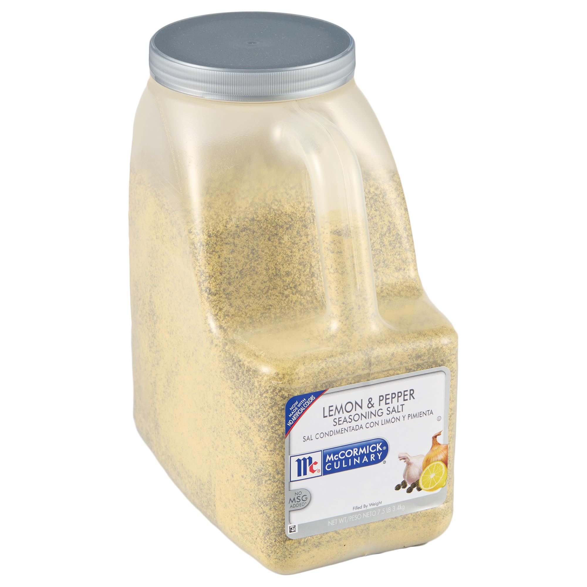 McCormick Culinary Lemon & Pepper Seasoning Salt, 7.5 lb Bulk Container - Perfect for Grilled Chicken, Seafood, Vegetables & Poultry | Restaurant-Grade Seasoning for Chefs & Home Cooking