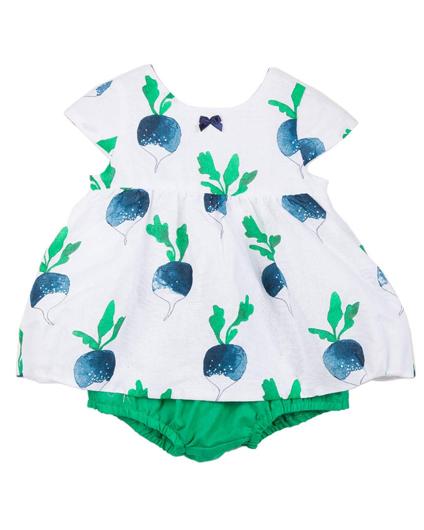 Catimini Girls Linen-Blend Bloomer Jumpsuit for Baby 6 Months | Soft White Cotton Romper | Perfect for Summer Outfits, Photoshoots & Playtime