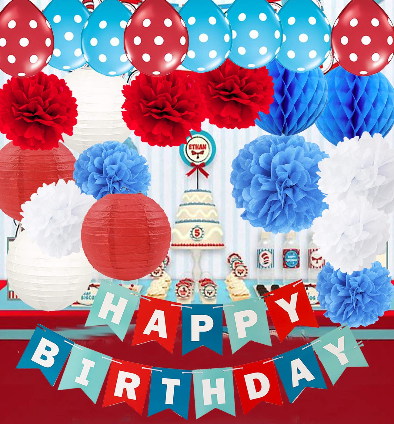 Baseball Party Decorations - Sports Theme Birthday & Baby Shower Supplies for Boys & Girls | Perfect for Baseball Birthday Parties, Sports Baby Showers & Game Day Celebrations