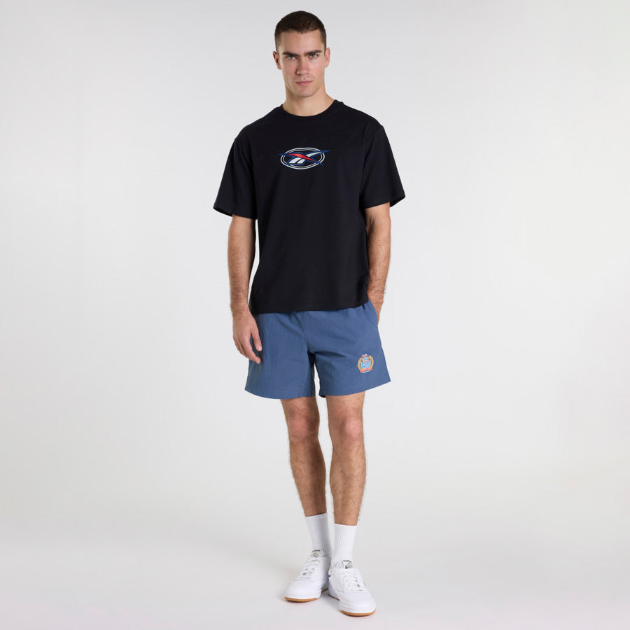 Global Woven Shorts for Men - Lightweight Breathable Summer Casual Shorts in Sea Blue | Perfect for Beach, Travel & Outdoor Activities