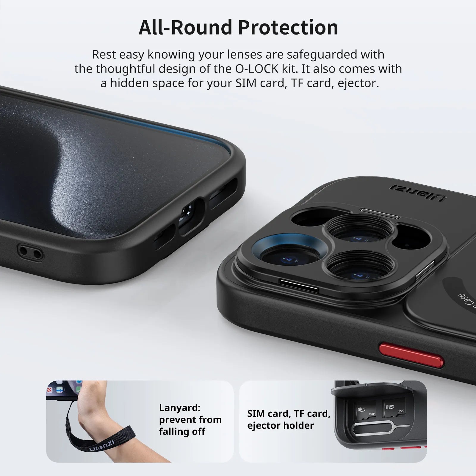 Ulanzi O LOCK Phone Video Kit for iPhone 15 Pro & Pro Max - Professional Smartphone Stabilizer for Vlogging, YouTube & Social Media Content Creation