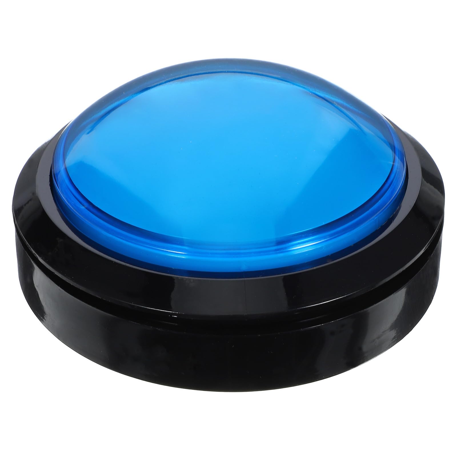 Gadpiparty Answer Buzzer Game Set with LED Lights - 100mm Blue Transponder Buzzers for Family Game Night & Trivia Contests (4-Pack)