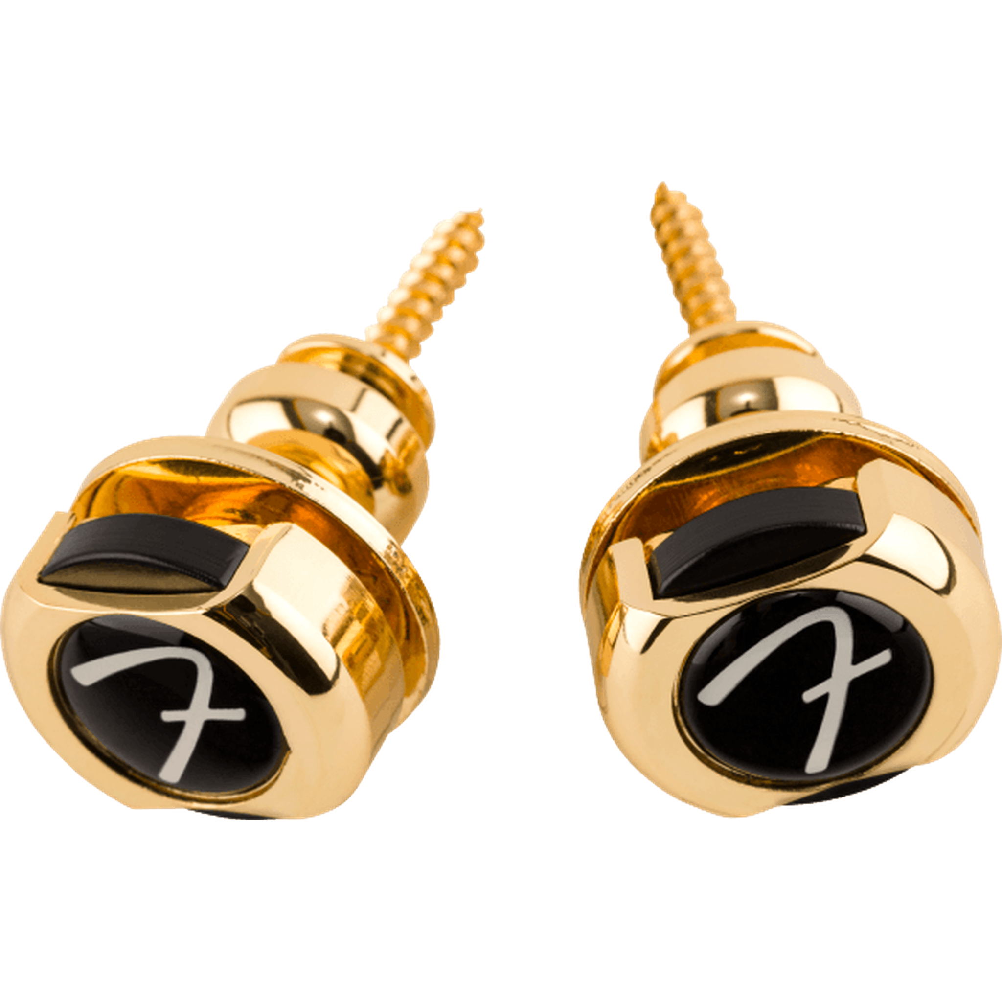 Fender FLocks Infinity Guitar Strap Locks - Gold Heavy Duty Security Straps for Electric & Acoustic Guitars - Perfect for Live Performances & Studio Sessions