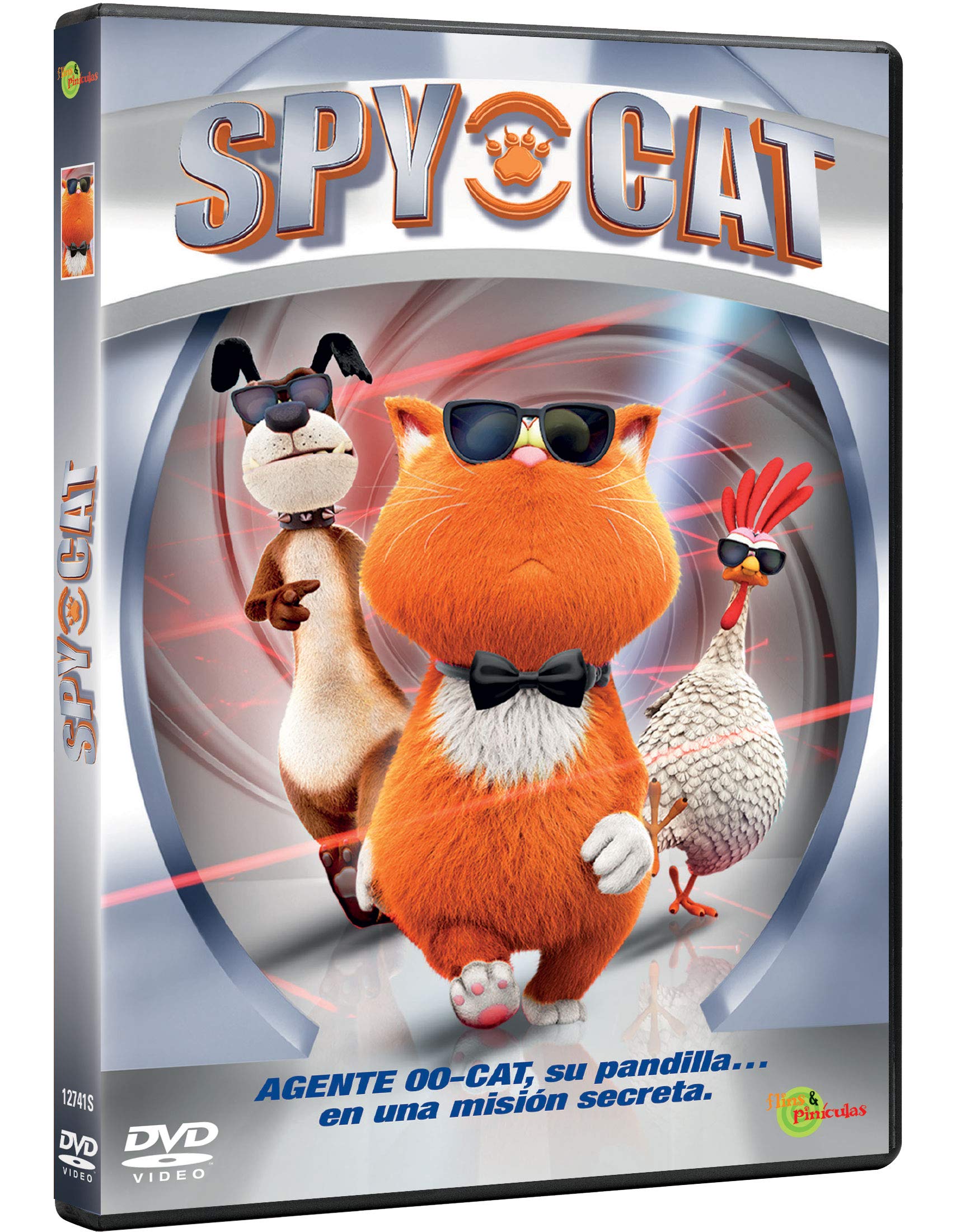 Spy Cat - Interactive Motion-Activated Cat Toy with Flashing Lights & Sound (Non-USA Format) - Fun Indoor Play for Kittens & Adult Cats