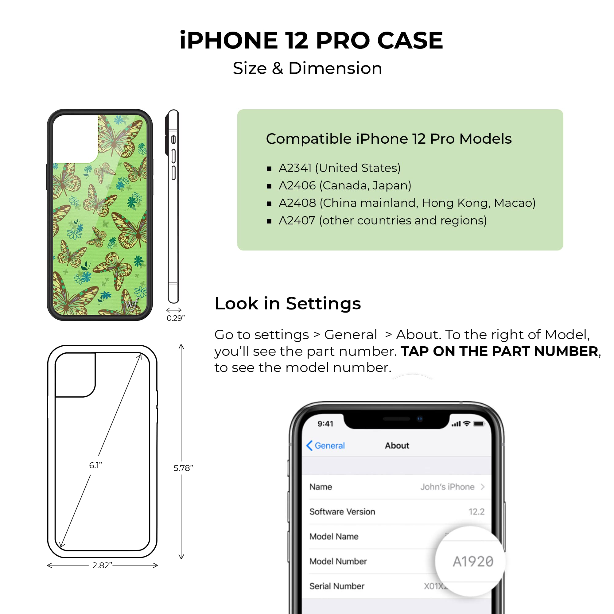Wildflower Cases - Neon Flames iPhone 12/12 Pro Protective Phone Cover | Slim Shockproof Case with Stylish Design for Everyday Use & Outdoor Activities