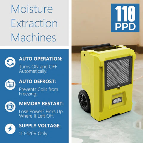ALORAIR Storm DP 50 Pint Dual Voltage Dehumidifier with Smart WiFi App Control - Ideal for Basements, Large Rooms & High Humidity Areas