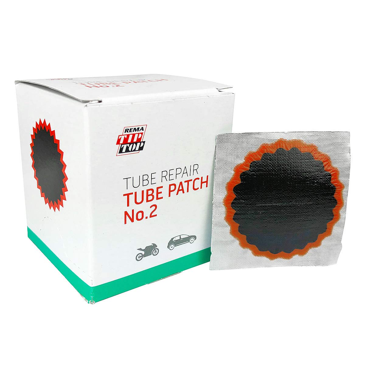 Rema Tip Top 30 No. 2 Round Patches - Premium Flat Tire Tube Puncture Repair Kit Refill for Bicycles, Motorcycles & ATVs - Durable Emergency Tire Repair Solution for On-the-Go Fixes