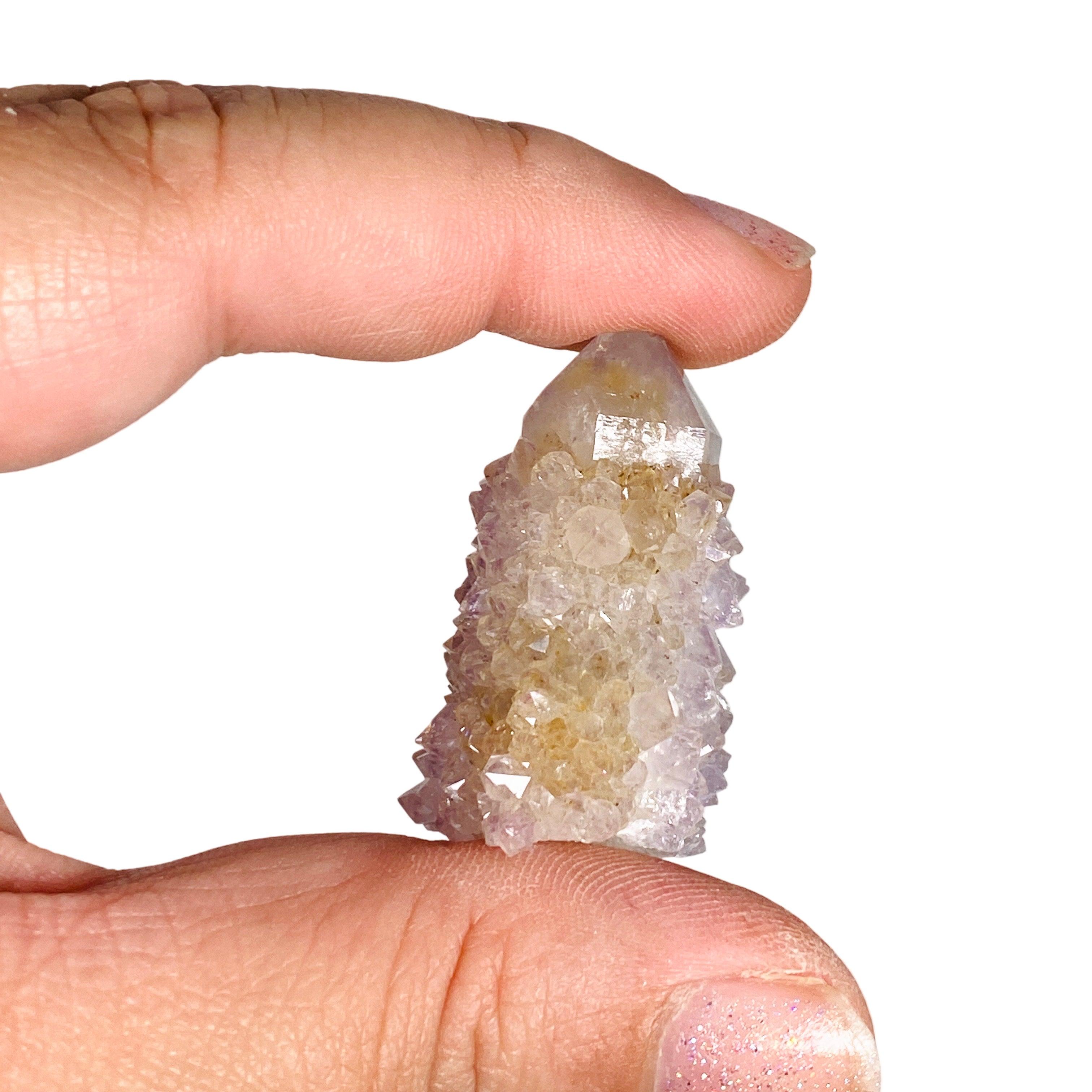 Small Spirit Quartz Cluster SPQC - Natural Healing Crystal for Meditation, Reiki & Energy Work - Perfect for Home Decor, Office Desk & Spiritual Practices