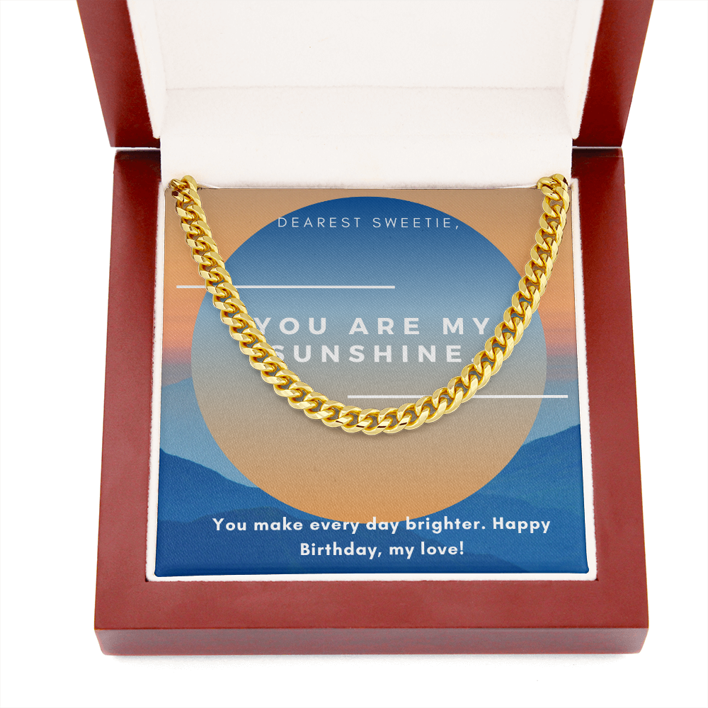 Stylish Men's Chain Necklace - Perfect Birthday Gift for Husband, Boyfriend, or Fiancé - Ideal for Anniversaries, Valentine's Day & Special Occasions