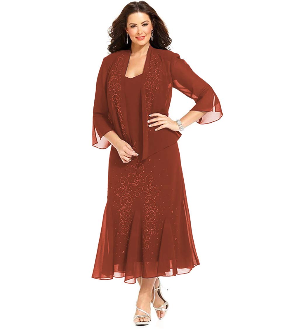 Elegant Mother of The Bride Dresses with Jacket - Lace Formal Evening Gowns for Wedding Guest - Perfect for Church Ceremonies, Receptions & Special Occasions