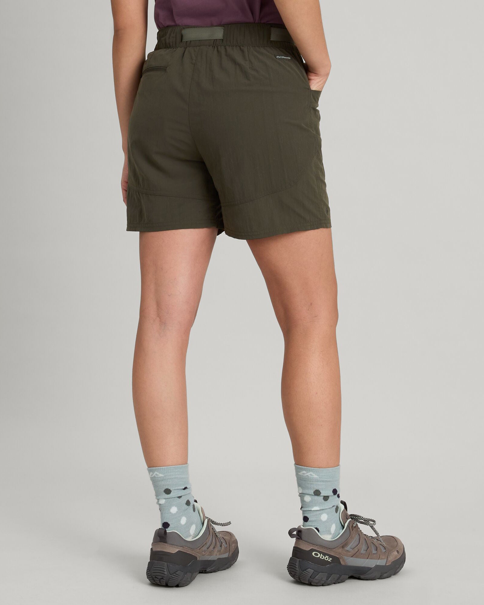 EVRY Day Women's Cargo Shorts - Dark Moss Green Casual Outdoor Hiking Shorts for Summer Travel & Adventure