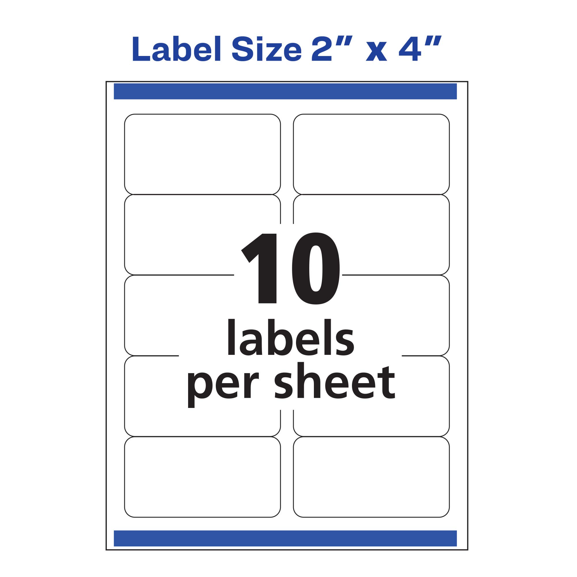 Avery Matte Frosted Clear Address Labels for Laser Printers - 2