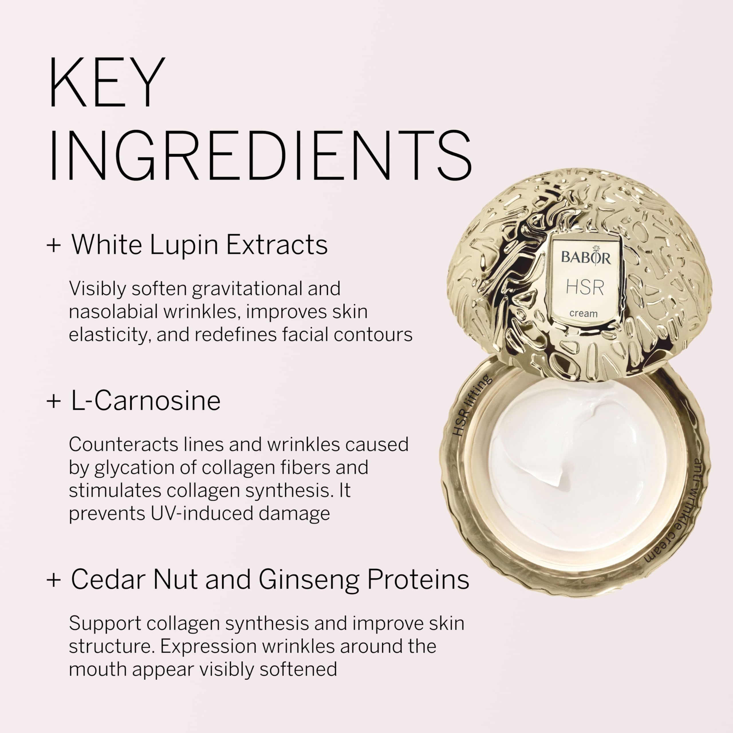BABOR HSR Lifting Anti-Wrinkle Cream Set - Full Size & Travel Size Duo for Face & Neck - Perfect for Daily Skincare Routine & Travel Essentials