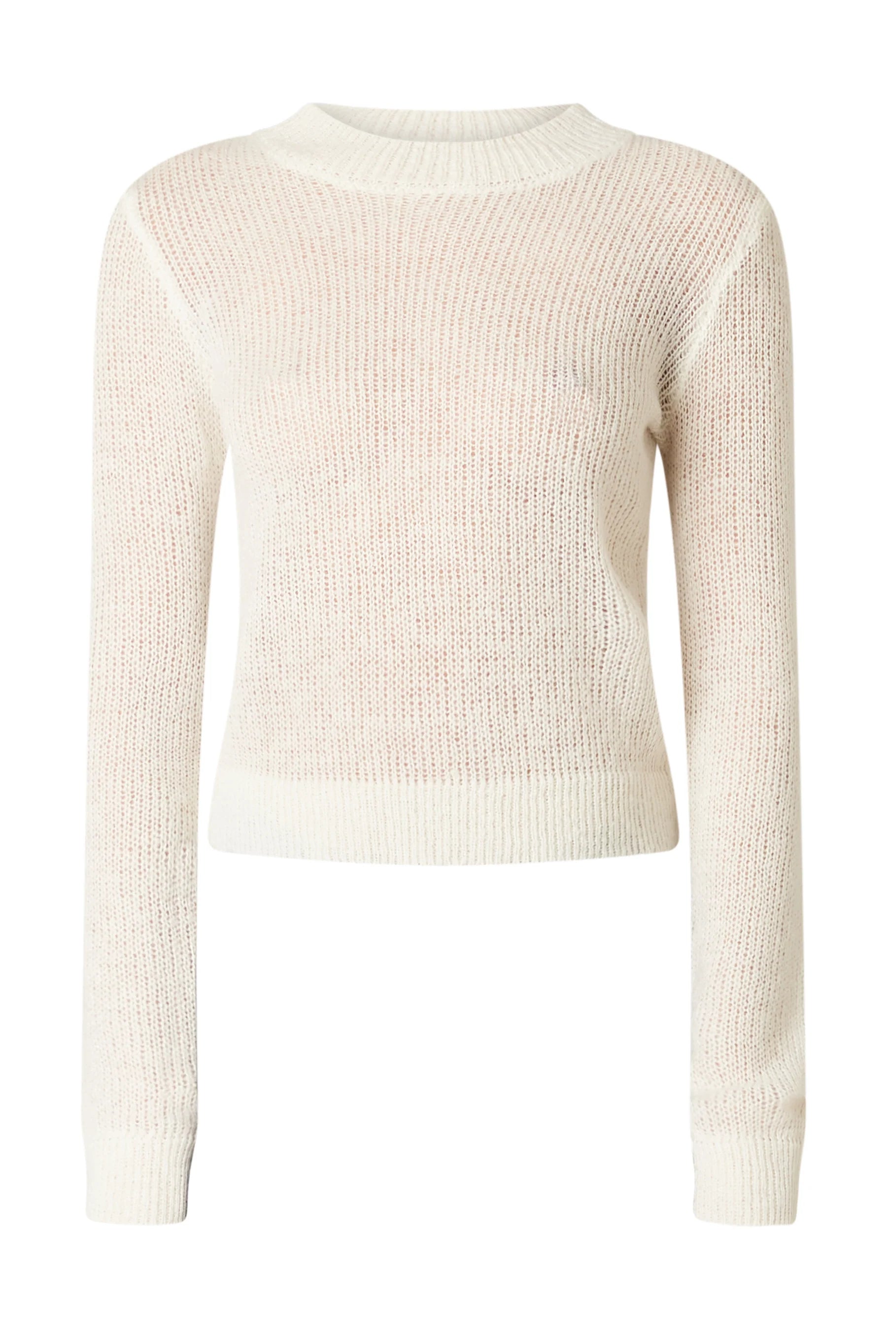 Frank Men's Classic Crewneck Sweater - Soft Cotton Knit Pullover for Casual Wear - Ivory | Perfect for Fall & Winter Layering, Office & Weekend Outfits