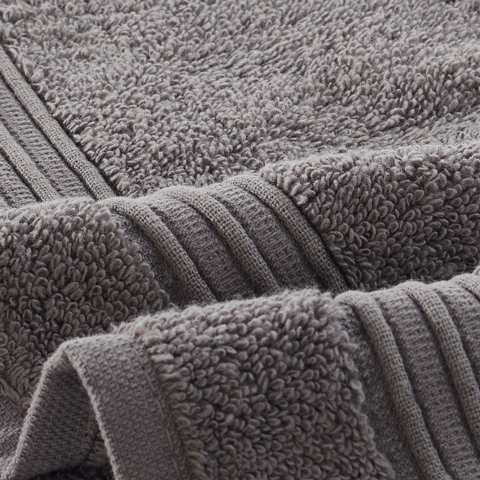 Amrapur Overseas 6-Piece Ultra Soft 700GSM 100% Turkish Cotton Towel Set [Taupe] - Luxury Bath & Spa Essentials for Home & Travel