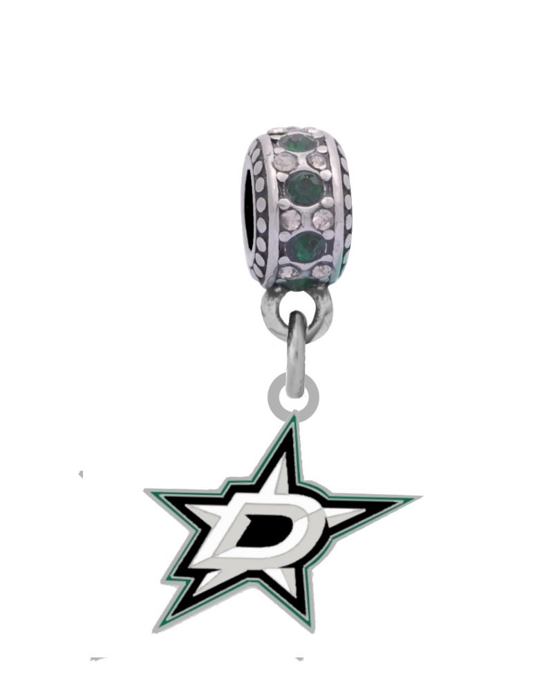 Dallas Stars Charm for Pandora Style Bracelets - Perfect for Gifts, Jewelry Making & Sports Fans Collection