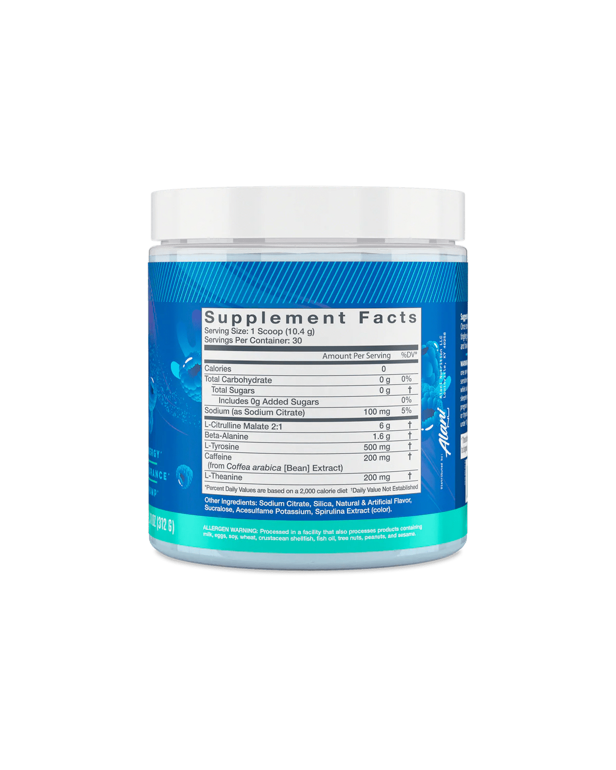 Alani Nu Original Pre Workout Powder - Energy & Focus Booster for Gym, Running & Fitness Training | Berry Lemonade Flavor