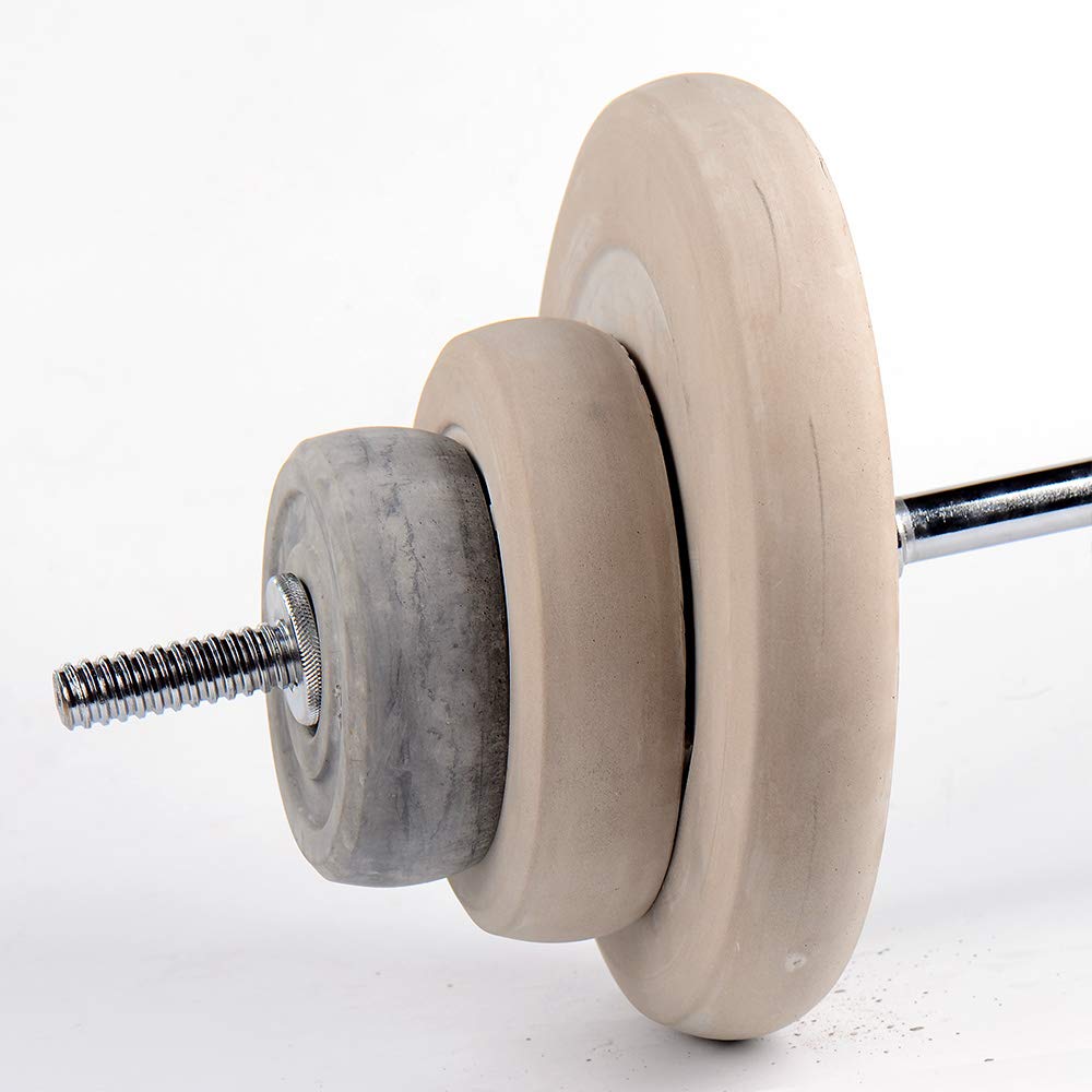 10 Lbs Dumbbell Silicone Mold for Concrete - DIY Home Gym Equipment, Strength Training Weights, Fitness Accessories - Perfect for Making Custom Dumbbells, Workout Gear, and Decorative Concrete Weights