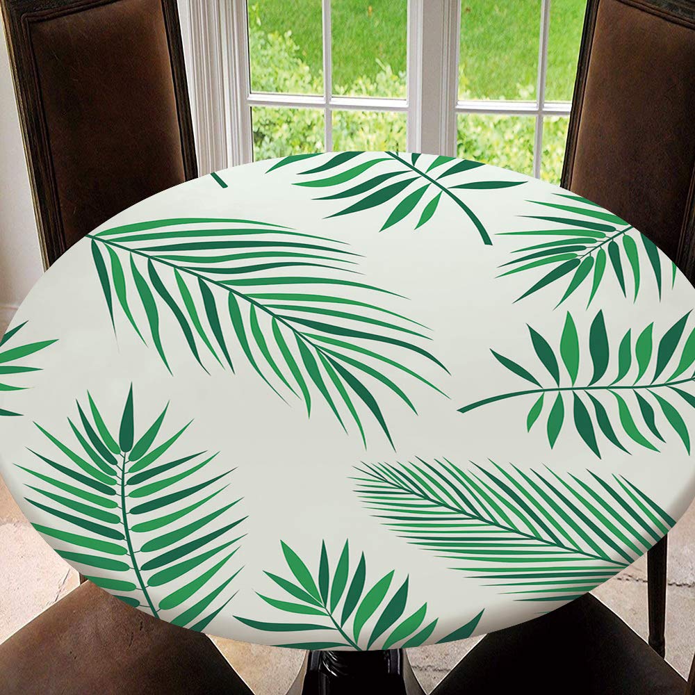 Stretchable Round Tablecloth with Elastic Edge - 43
