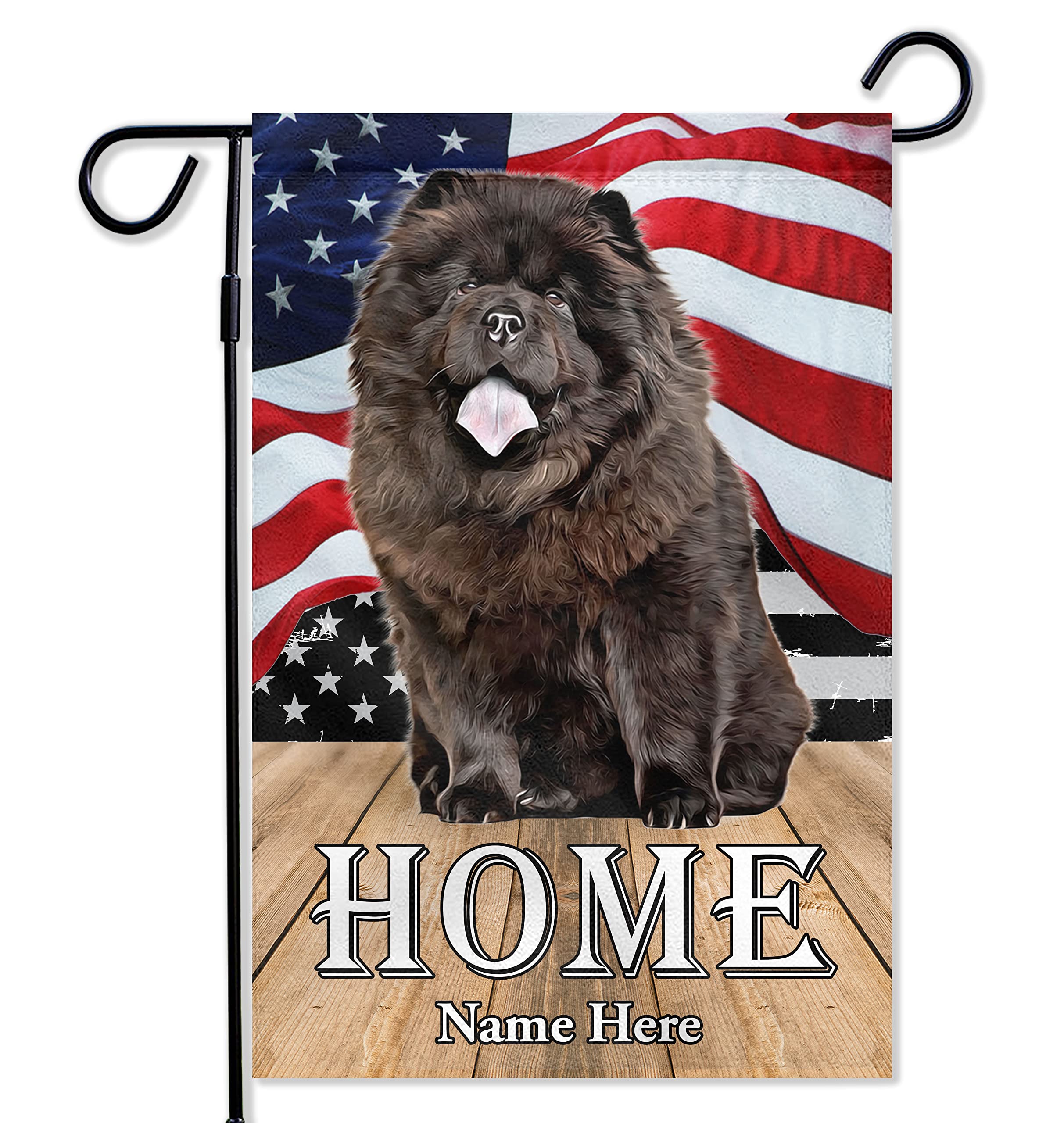 Personalized Portuguese Water Dog 4th of July Garden Flag - Double Sided Patriotic Decor 12x18 Inch, Memorial Day & Independence Day Outdoor Decoration for Yard, Porch, and Garden Celebrations