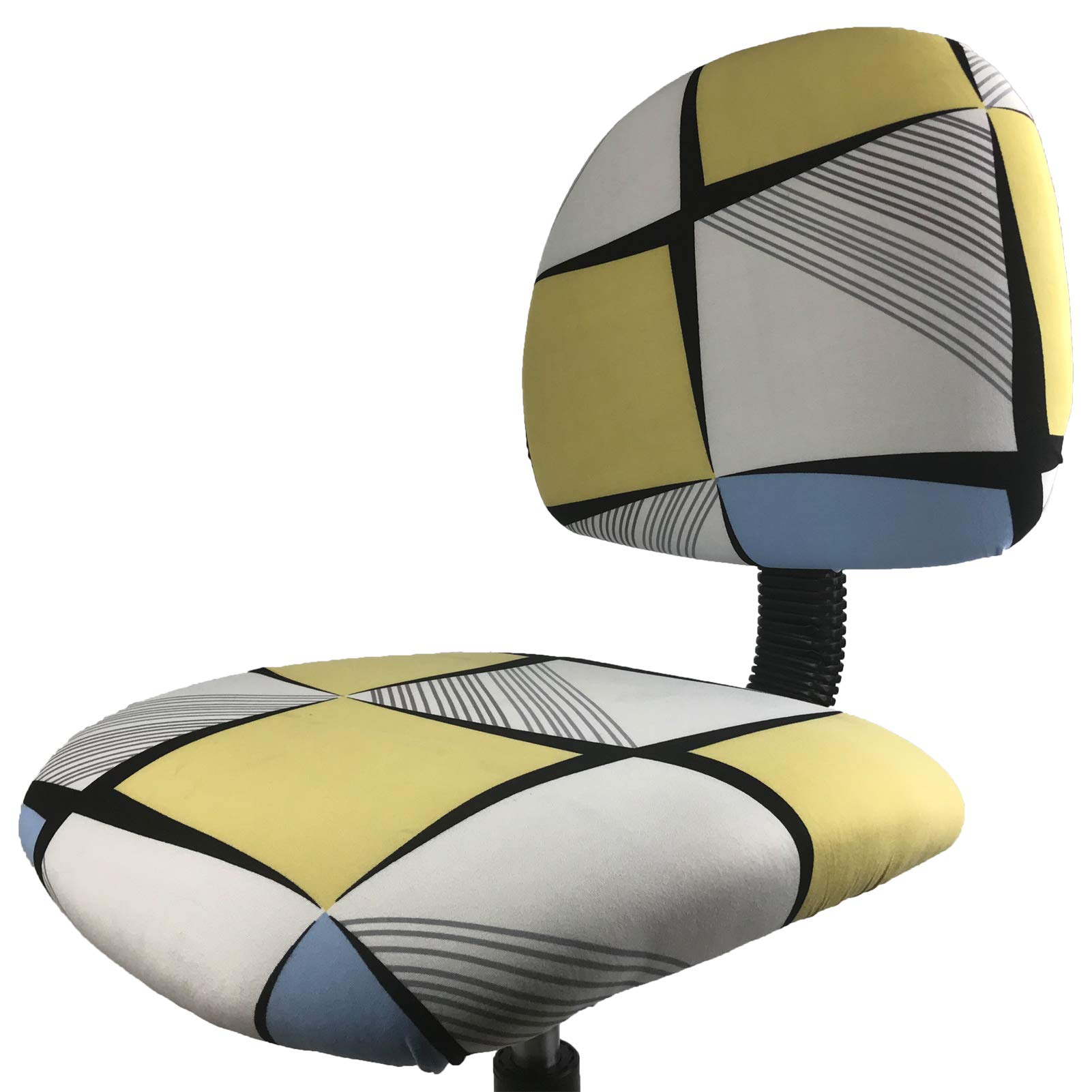 mmcrz Office Computer Chair Covers - Stretchable Split Seat Cover, Removable & Washable Protective Slipcover for Swivel Chairs | Perfect for Home Office, Gaming, and Conference Room Use