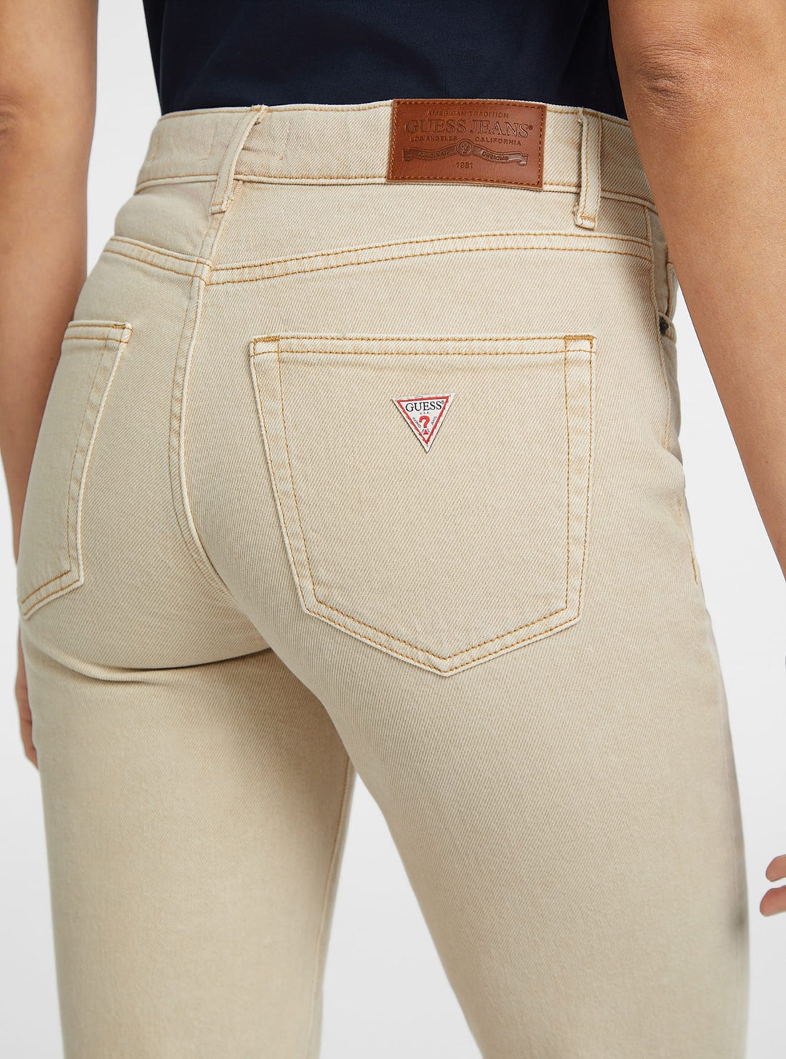 Guess G08 Mid Rise Straight Jeans for Women - Classic Blue Denim Pants with Stretch, Comfort Fit for Everyday Wear | Perfect for Casual Outfits, Office & Weekend Looks