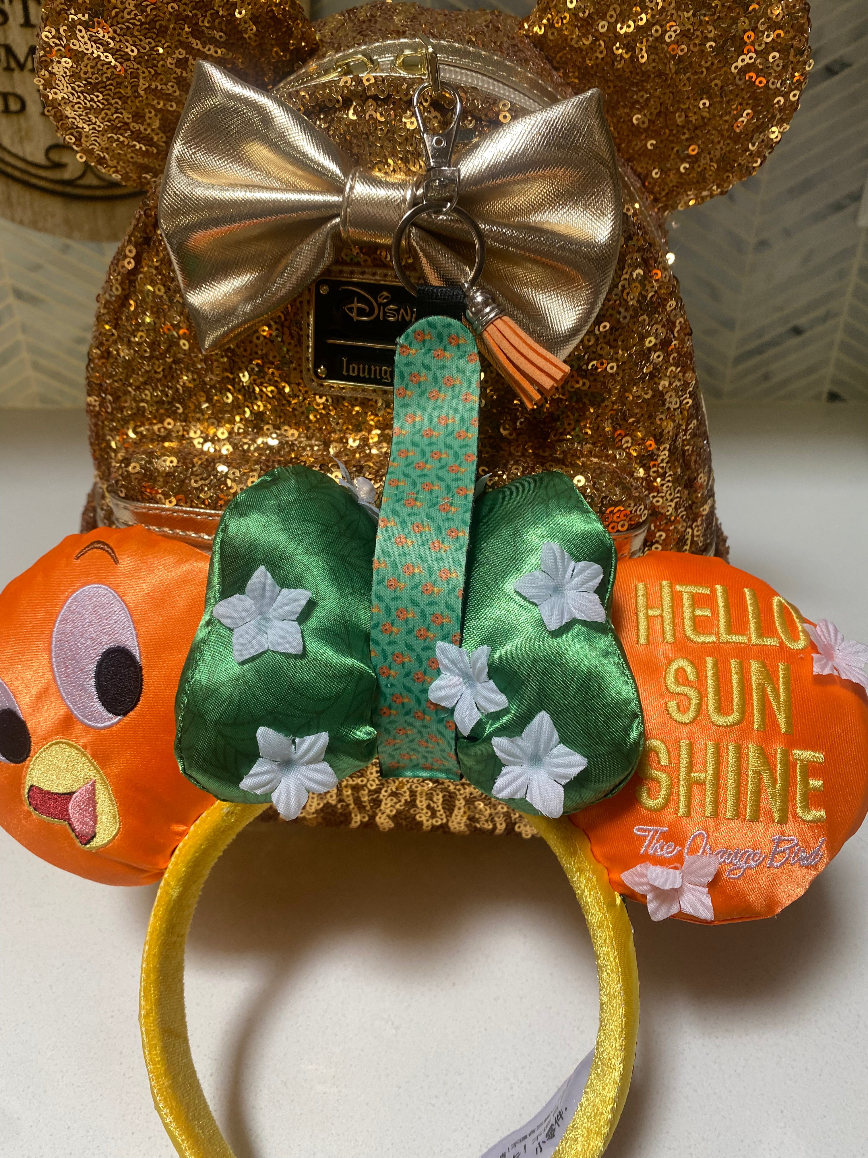 Orange Bird Wristlet Keychain - Cute Disney-Inspired Key Holder for Women & Girls | Perfect for Disney Parks, Key Organization, and Gift Giving