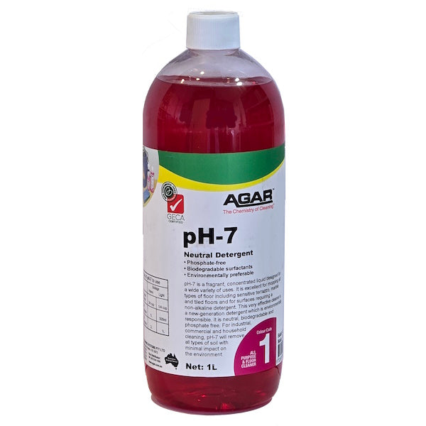 pH7 Neutral Agar Hard Floor Cleaner - Eco-Friendly & Non-Toxic Detergent for Wood, Tile & Laminate Floors - Perfect for Home, Office & Commercial Use