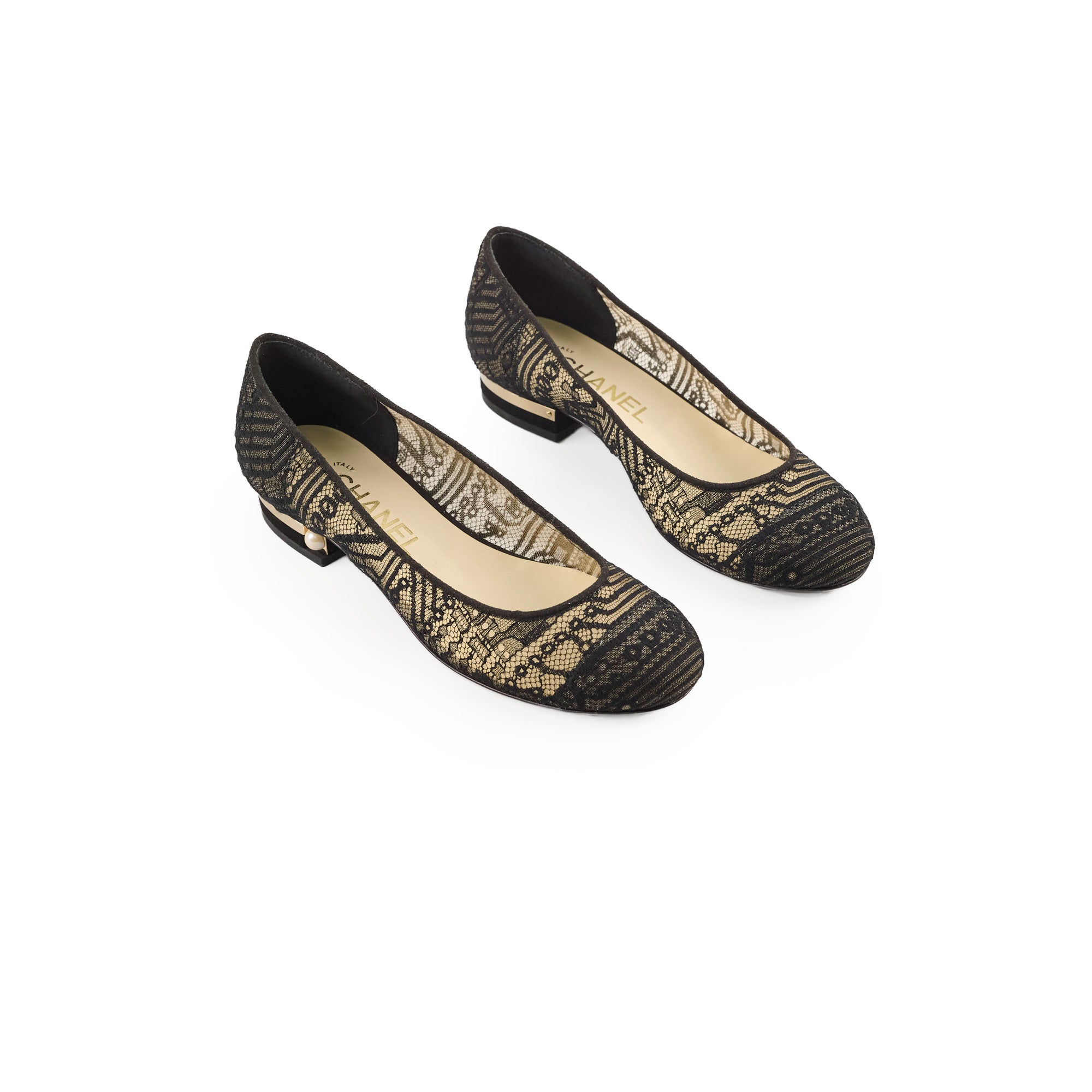 Chanel Black Lace Ballet Flats Women's Size 35.5 - Elegant Comfort for Parties, Weddings & Formal Events